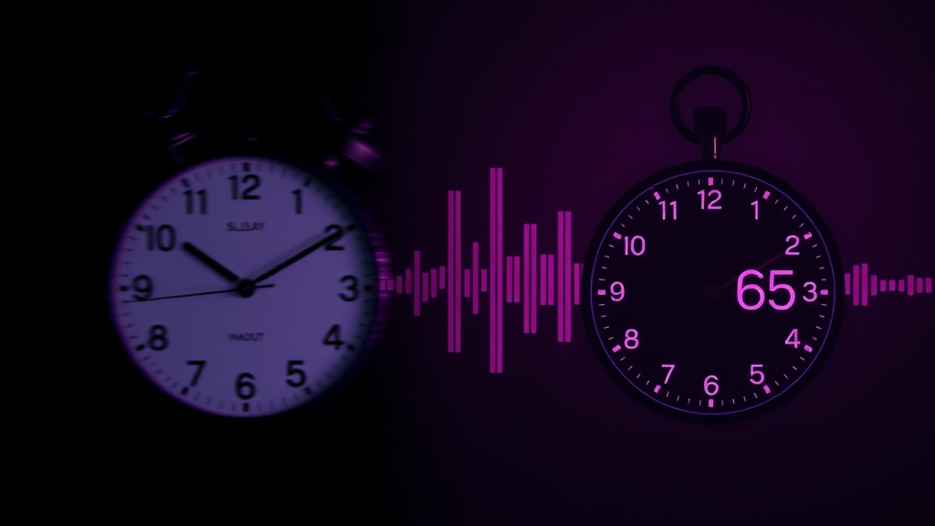 Split-screen visualization of slow versus fast response times with voice frequency waves